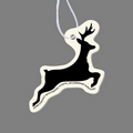 Paper Air Freshener Tag W/ Tab - Deer Silhouette